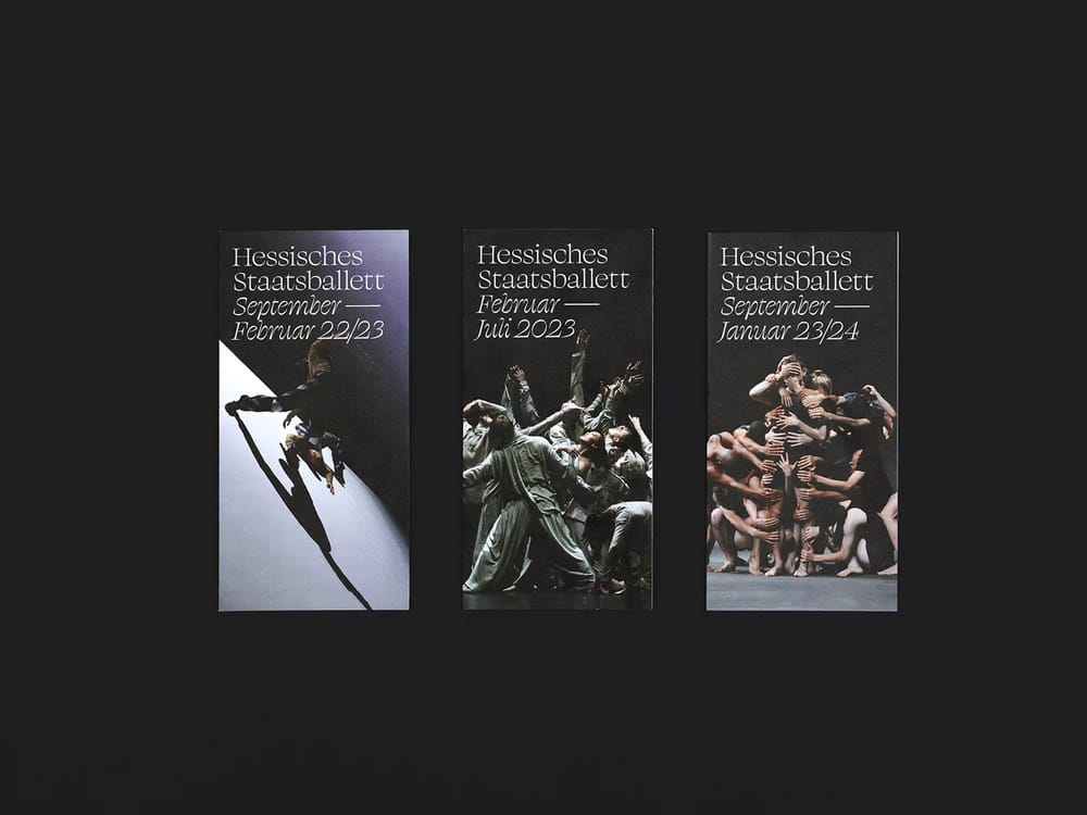 Programmbroschüre für das Hessische Staatsballett.